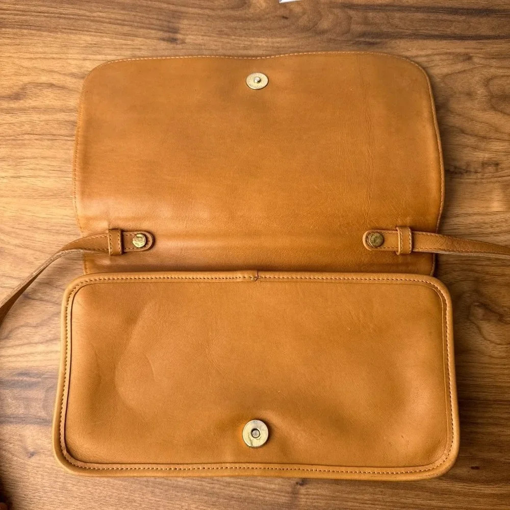 Coach Vintage Tribeca Convertible Clutch Crossbody Bag Tan M7D-9091 Made in USA